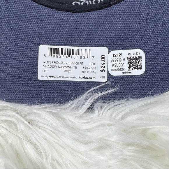 ADIDAS MEN'S PRODUCER II STRETCH FIT BALL CAP in Blue - S/M NWT - Picture 7 of 8